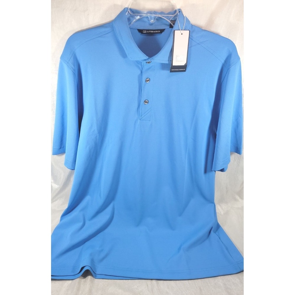 Cutter & Buck Men's Virtue Eco Pique Recycled Polo MCK01144 - Atlas - Large